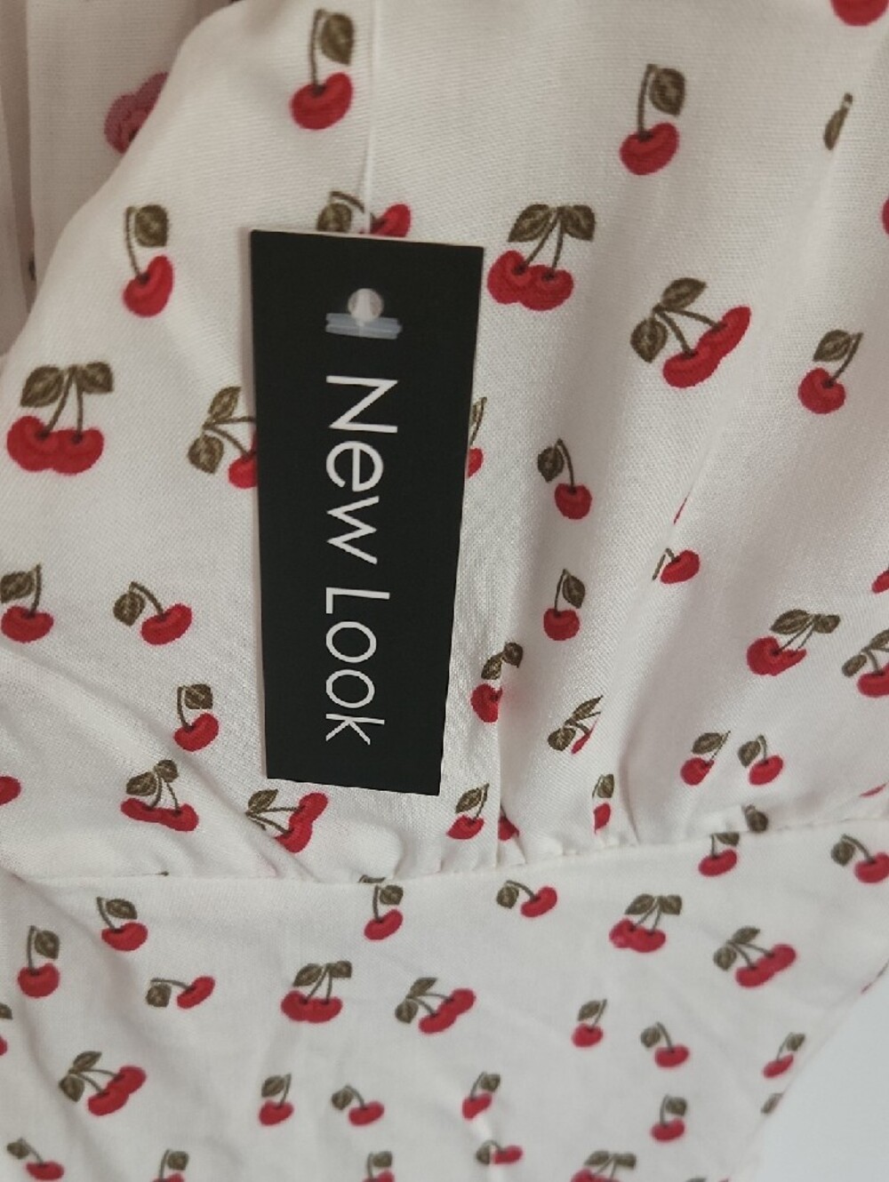 New Look White Mini Dress with Red Cherry Print - Picture 6 of 6